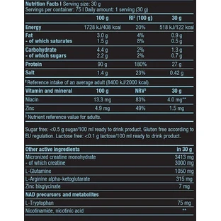 Biotech USA Iso Whey Zero Нульовий чорний сироватковий протеїн з креатином, без глютену та лактози зі смаком шоколаду 1,816 кг
