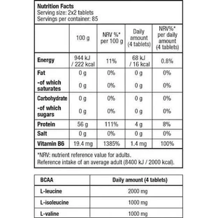 Biotech USA BCAA+B6 4000 мг 100 таблеток