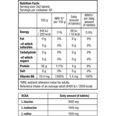 Biotech USA BCAA+B6 4000 мг 100 таблеток: цены и характеристики