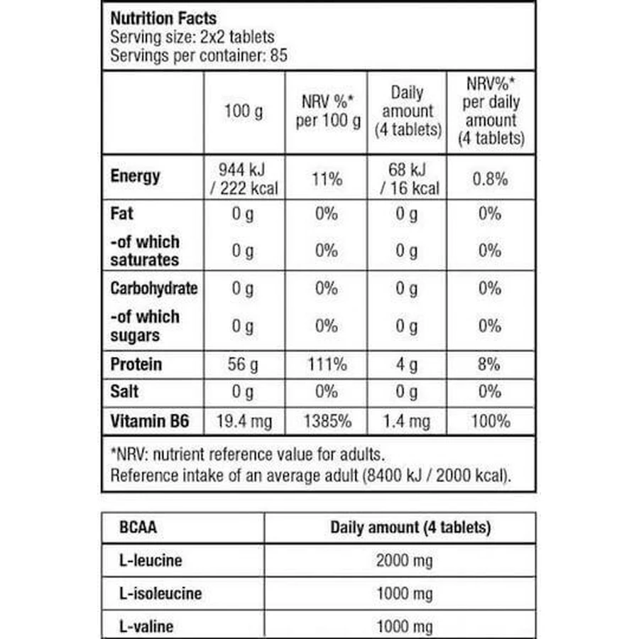 Biotech USA BCAA+B6 4000 мг 100 таблеток: цены и характеристики