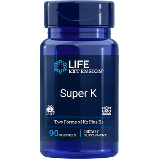 Life Extension Супер витамин К для здоровья яиц 90 софтгелей