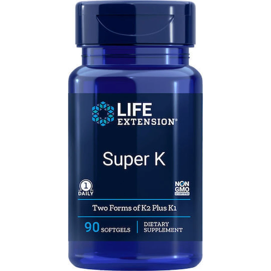 Life Extension Супер вітамін К для здоров'я яєць 90 м'яких гелів: ціни та характеристики