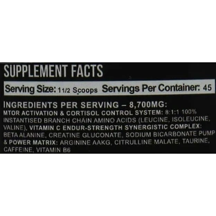 Warrior Rage Pre Workout Speciality Food Supplement 392gr Blazin' Berry - Blackberry Smoked