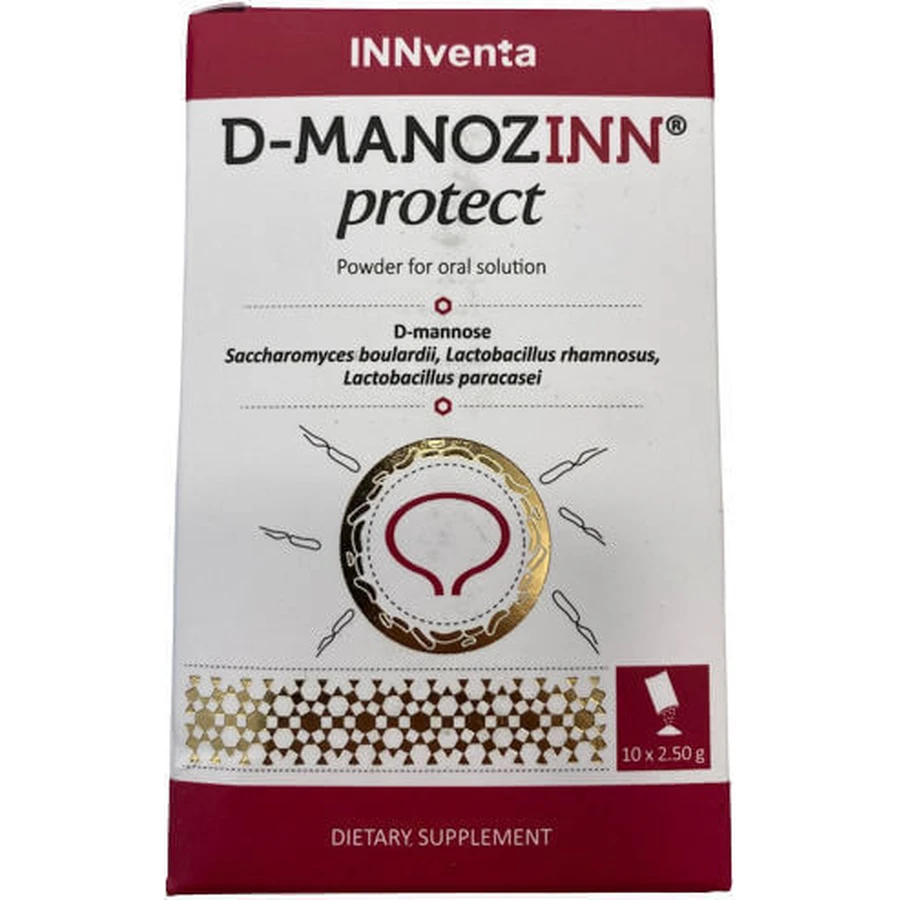 Спеціальна харчова добавка Innventa D-Manozinn Protect 10 пакетиків: ціни та характеристики