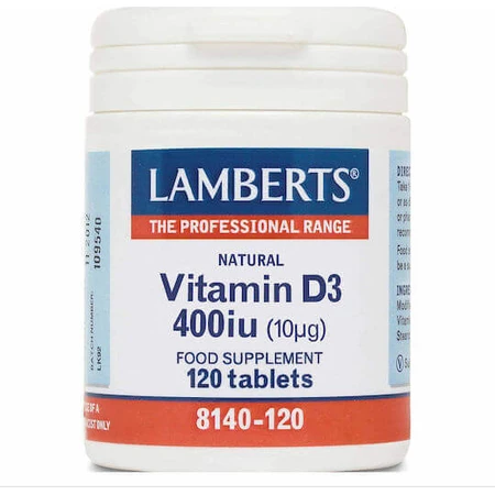 Lamberts Vitamin D3 Вітамін для зміцнення імунної системи та здоров'я яєць 400iu 120 таблеток: ціни та характеристики