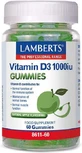 Lamberts Vitamin D3 Вітамін для зміцнення імунної системи та здоров'я яєць 1000iu Яблуко 60 желейних цукерок