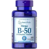Puritan's Pride Mega B-50 Nerve Health Vitamin Complex 100 капс