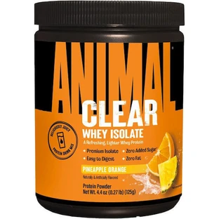 Ізолят сироваткового протеїну Animal Clear Ізолят сироваткового протеїну без глютену зі смаком ананаса та апельсина 500гр