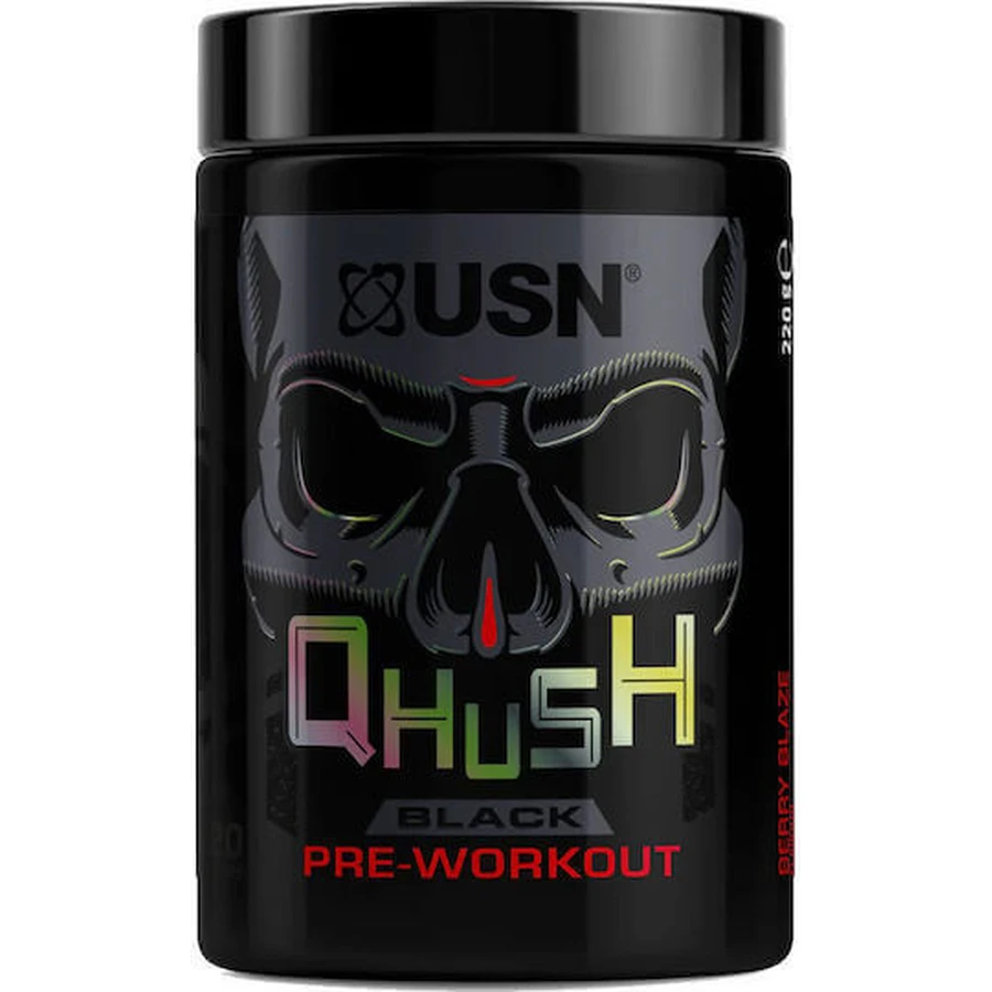 USN Qhush Black Предтреніровочний комплекс 220гр Fruit Burn: ціни та характеристики