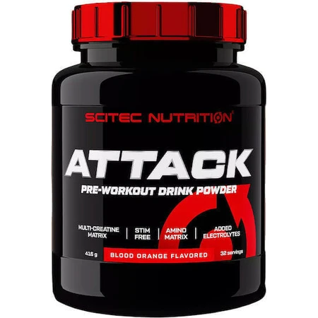 Scitec Nutrition Attack! 2.0 Pre Workout Supplement 416gr Blood Orange: цены и характеристики