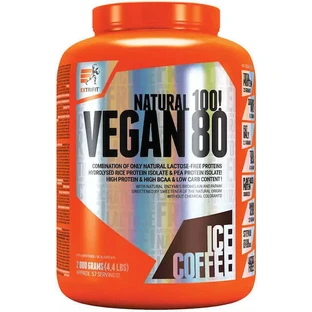 Extrifit Vegan 80 без глютена и лактозы со вкусом кофе со льдом 2 кг