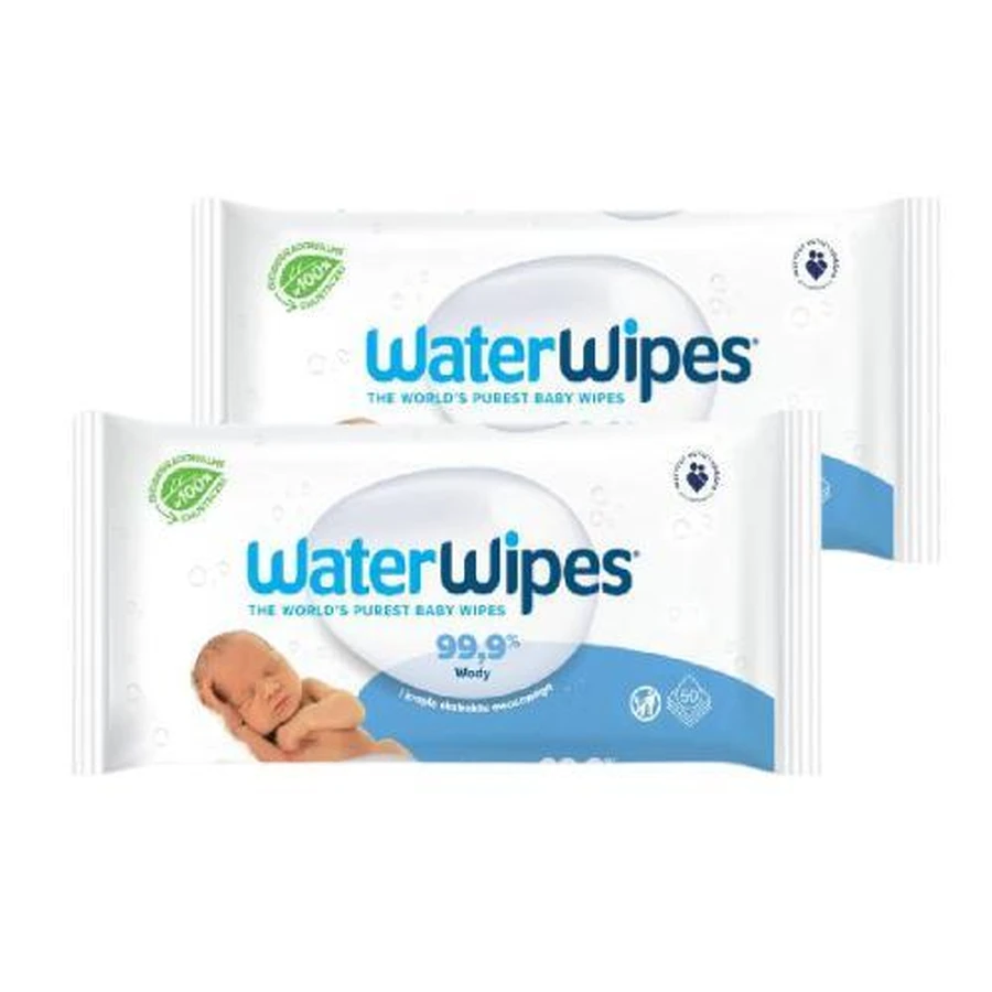 Набор из 2x влажных салфеток WaterWipes, 60 штук: цены и характеристики