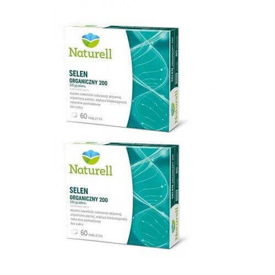 Набор из 2 таблеток xNATURELL Organic Selenium 200, 60 таблеток: цены и характеристики