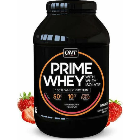 QNT Prime Whey Сывороточный протеин Whey Protein без глютена со вкусом клубники 908гр: цены и характеристики
