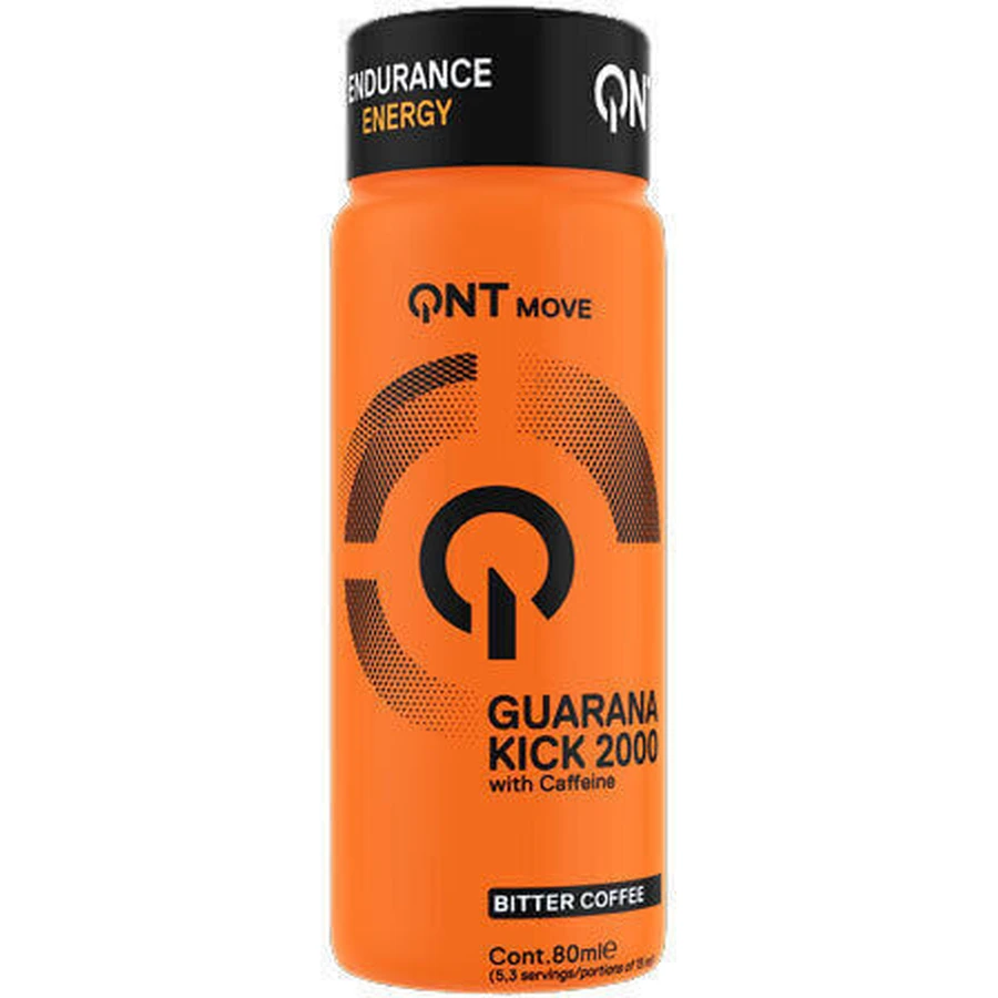 QNT Guarana Kick 2000 Передтренувальна добавка 80мл Гірка кава: ціни та характеристики