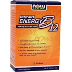 Now Foods Вітамін миттєвої енергії B12 для здоров'я нервової системи 75 пакетиків: ціни та характеристики