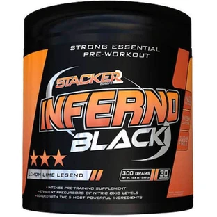Stacker 2 Inferno Black Предтреніровочна добавка 300гр Лимон і лайм Легенда
