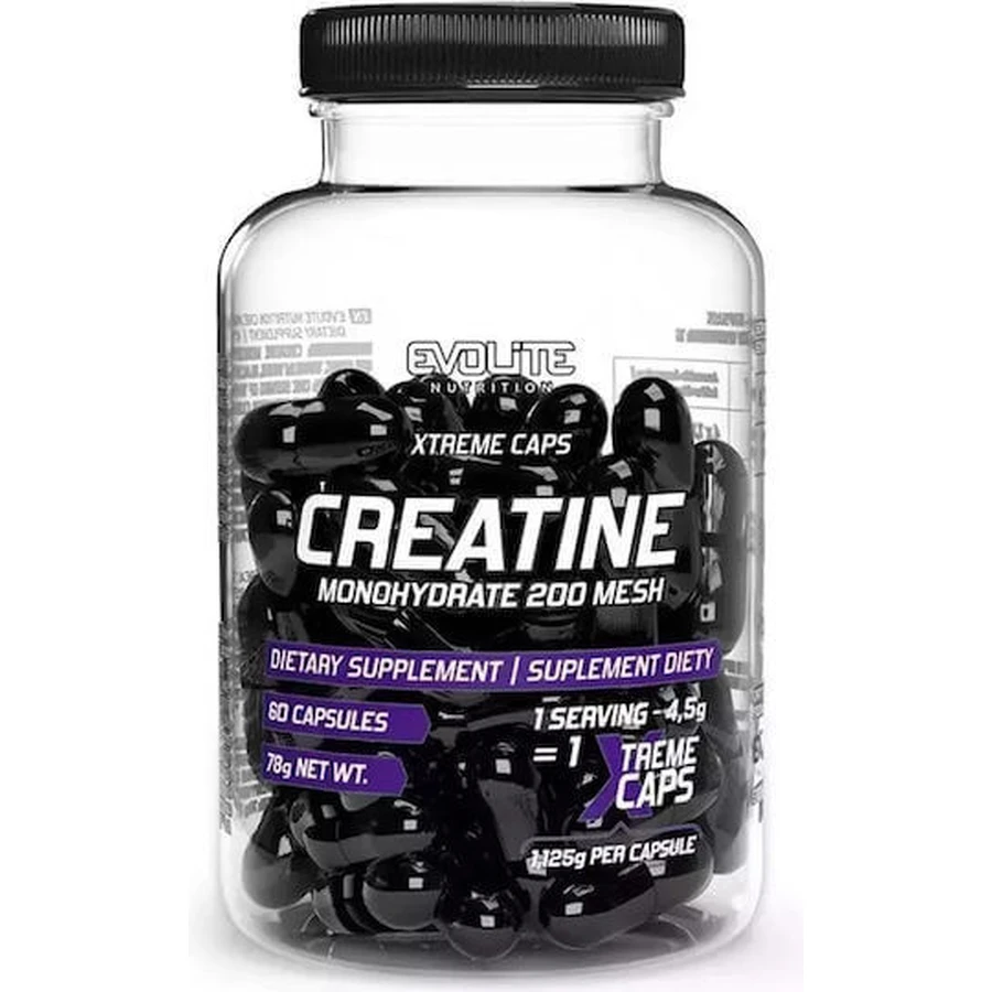Evolite Basicline Creatine Monohydrate Xtreme 60 капсул: ціни та характеристики
