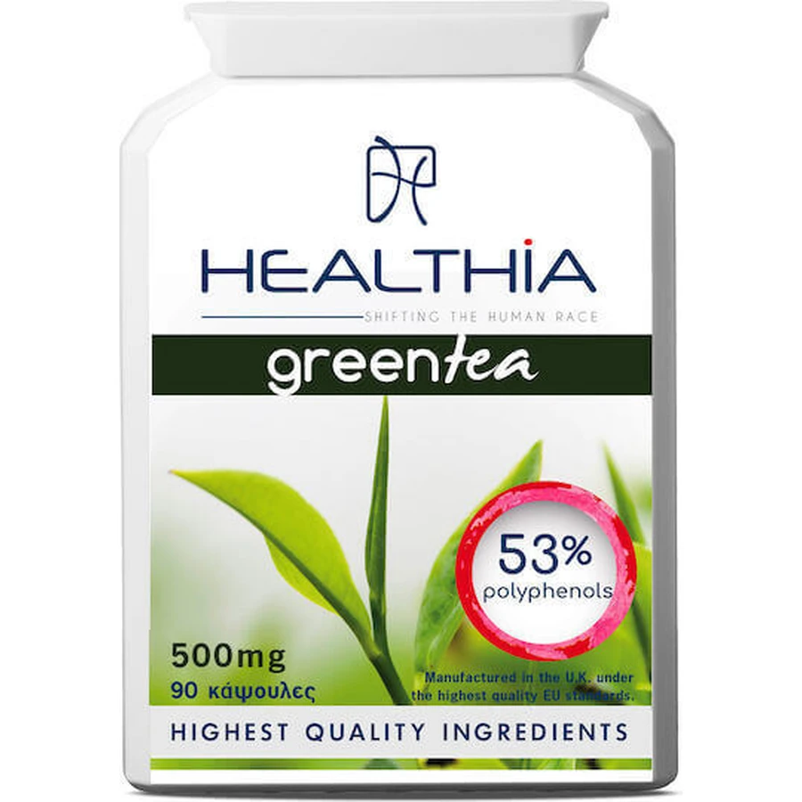 Зелений чай Healthia 500 мг 60 таблеток: ціни та характеристики