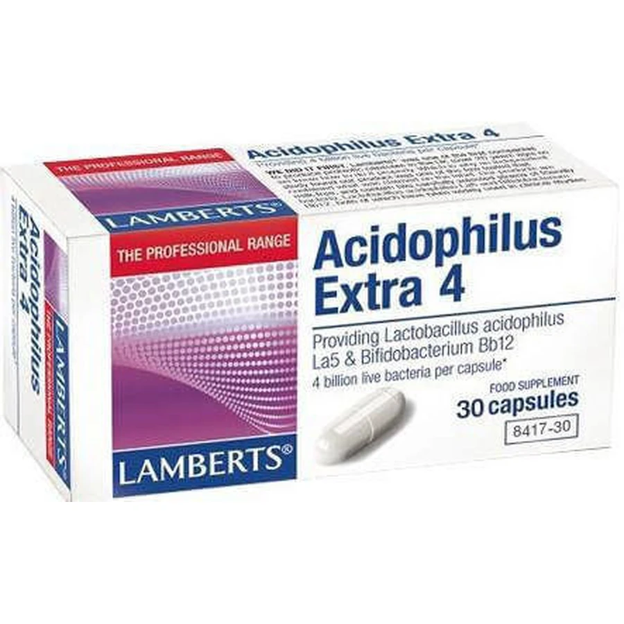 Lamberts Acidophilus Extra 4 Пробіотик 30 капс.: ціни та характеристики