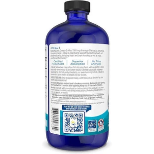 Nordic Naturals Омега-3 Рыбий жир 1560 мг 473 мл Лимон