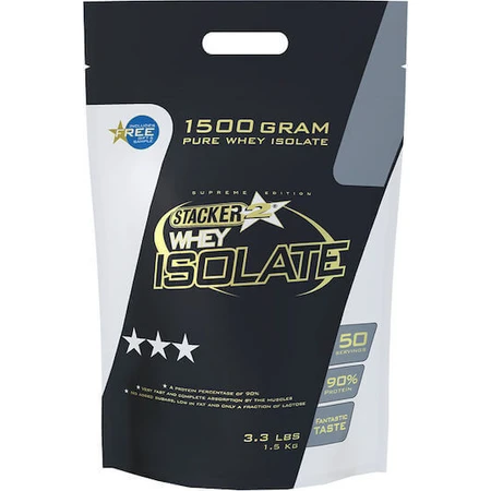 Stacker 2 Whey Ізолят сироваткового протеїну зі смаком шоколаду 1,5 кг: ціни та характеристики