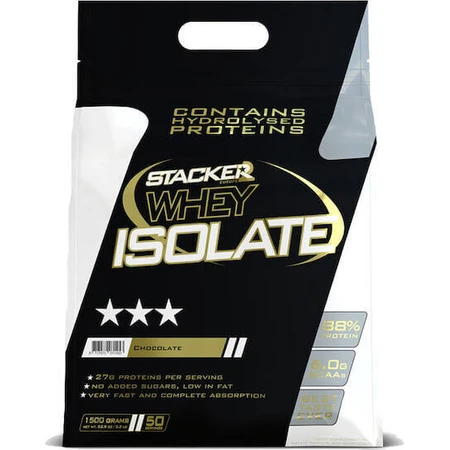 Stacker 2 Whey Ізолят сироваткового протеїну зі смаком шоколаду 1,5 кг: ціни та характеристики