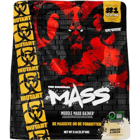 Гейнер для набору м'язової маси Mutant Mass зі смаком печива та вершків 2,27 кг: ціни та характеристики