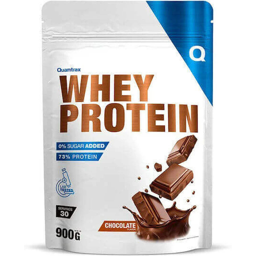 Quamtrax Nutrition Whey Protein Сироватковий протеїн зі смаком шоколаду 900гр: ціни та характеристики