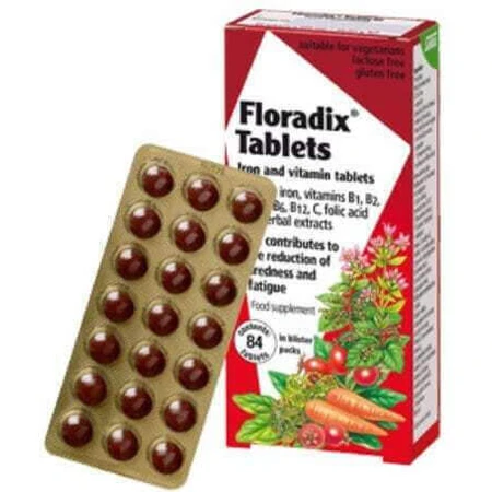 Power Health Floradix Мультивитамины для энергии, иммунной поддержки и волос 7 мг 84 таблетки: цены и характеристики