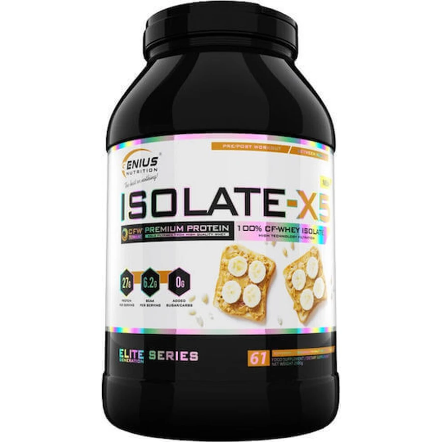 Genius Nutrition Isolate X5 зі смаком арахісового масла з бананом 2 кг: ціни та характеристики