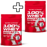 Scitec Nutrition 100% Whey Protein Professional 500г Фісташки з білим шоколадом та Scitec Nutrition 100% Whey Protein Professional 500г Ягоди ванілі в індивідуальній упаковці
