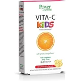 Power Of Nature Vita-C Kids Вітамін стевії для підтримки імунітету, шкіри та антиоксидантної дії 100мг апельсин 30 жувальних таблеток