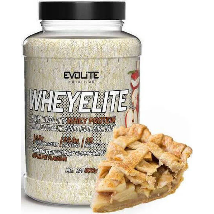Evolite Whey Елітний сироватковий протеїн зі смаком яблучного пирога 900гр: ціни та характеристики