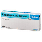 Карведилол-зентива табл. 12,5 мг блистер №30: цены и характеристики