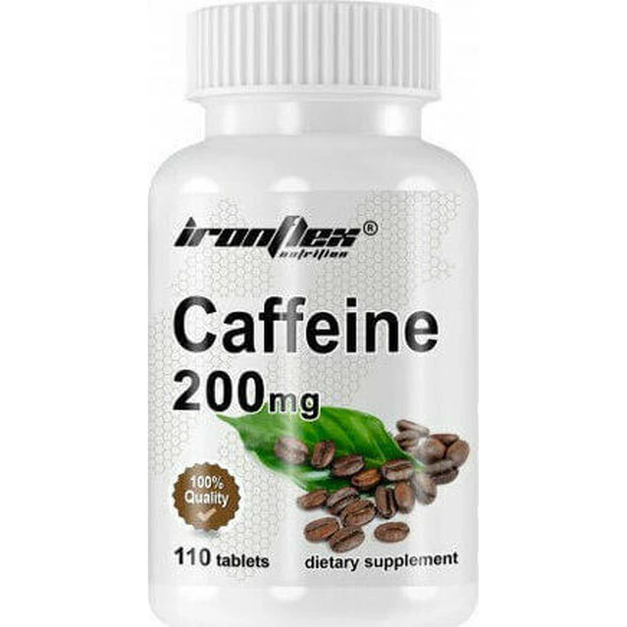 Ironflex Nutrition Кофеїн 200 мг передтренувальна добавка 110 таб.: ціни та характеристики