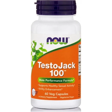 Now Foods TestoJack 100 мг добавка для повышения либидо и тестостерона 60 растительных капсул: цены и характеристики