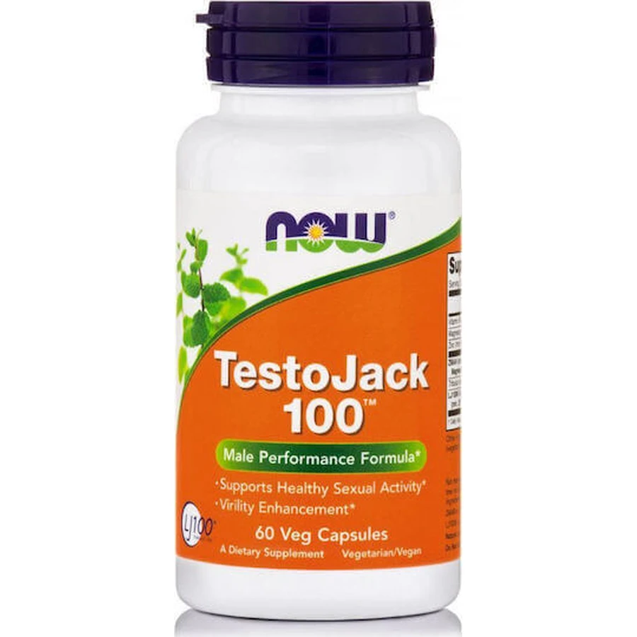 Now Foods TestoJack 100 мг добавка для повышения либидо и тестостерона 60 растительных капсул: цены и характеристики