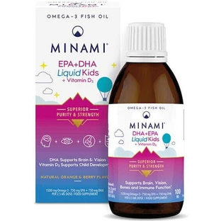 Minami Kids DHA+EPA Рыбий жир для детей 100 мл Апельсиновый фрукт