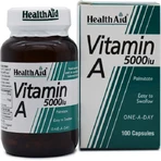 Health Aid Вітамін А Вітамін для волосся, шкіри та антиоксидантної дії 5000iu 100 x 1 капсул: ціни та характеристики