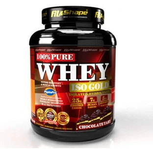 Fit & Shape 100% чистий сироватковий протеїн Iso Gold зі смаком шоколаду 2,27 кг