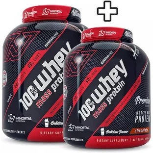 Immortal Nutrition 100% Whey Mass Protein 100% Whey Protein Сывороточный протеин Mass Protein со вкусом шоколада 2х3 кг