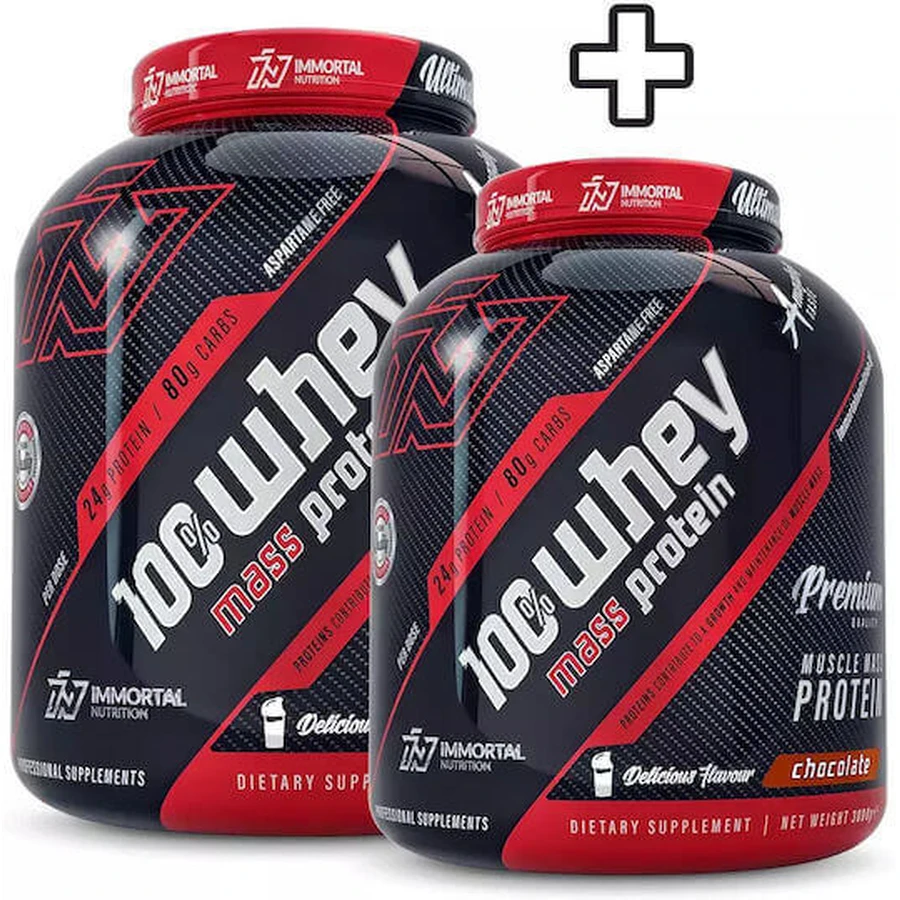 Immortal Nutrition 100% Whey Mass Protein 100% Whey Protein Сывороточный протеин Mass Protein со вкусом шоколада 2х3 кг: цены и характеристики