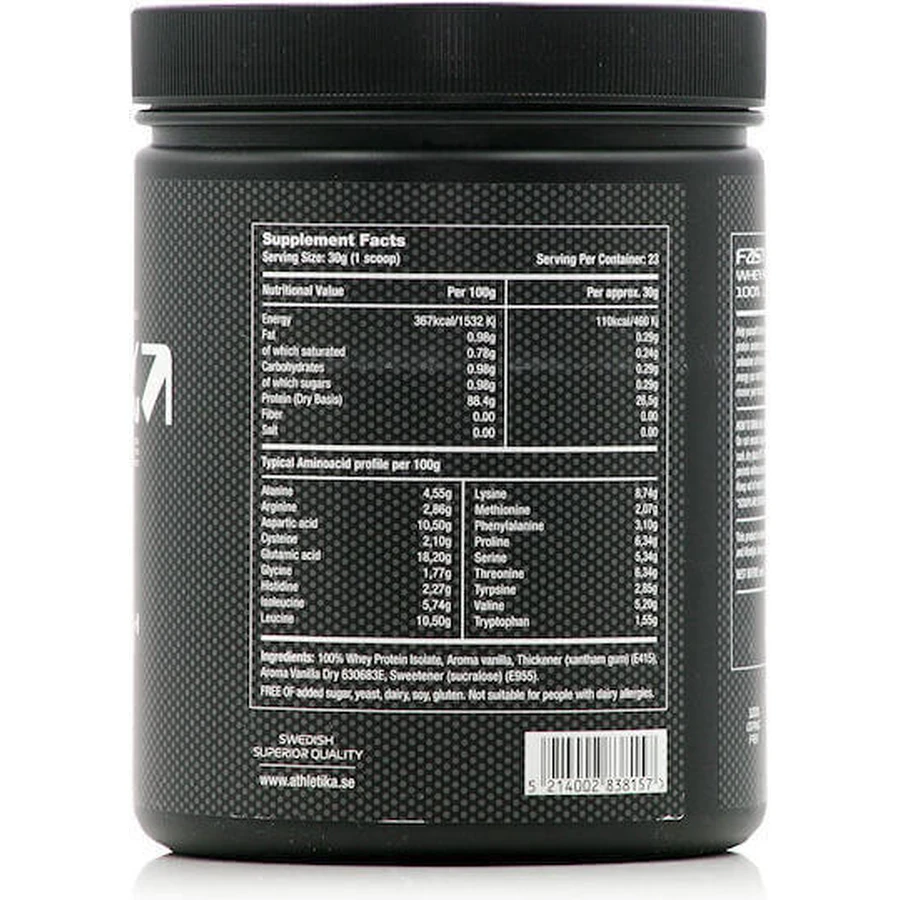 Athletika Sport Nutrition Fast Way Сироватковий протеїн зі смаком ванілі 700гр: ціни та характеристики