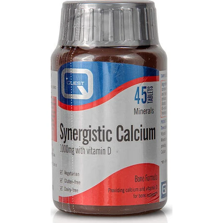 Quest Calcium Synergic With Vitamin D 45 Tablets: цены и характеристики