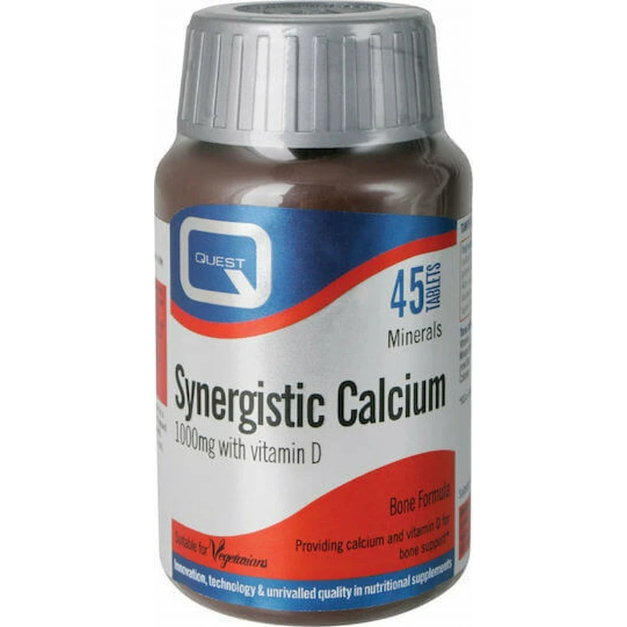 Quest Calcium Synergic With Vitamin D 45 Tablets: цены и характеристики