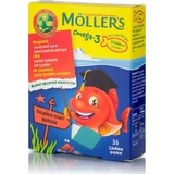 Риб'ячий жир Moller's Омега 3 Підходить для дітей 36 желейних цукерок Полуниця