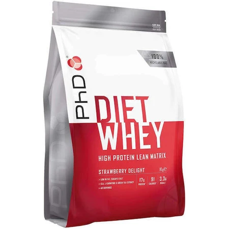 PhD Diet Whey Сывороточный протеин со вкусом клубники Delight 1 кг: цены и характеристики