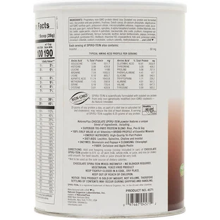 Nature's Plus Spiru-Tein Spiru-Tein Високобілкова енергетична каша без глютену зі смаком шоколаду 476г