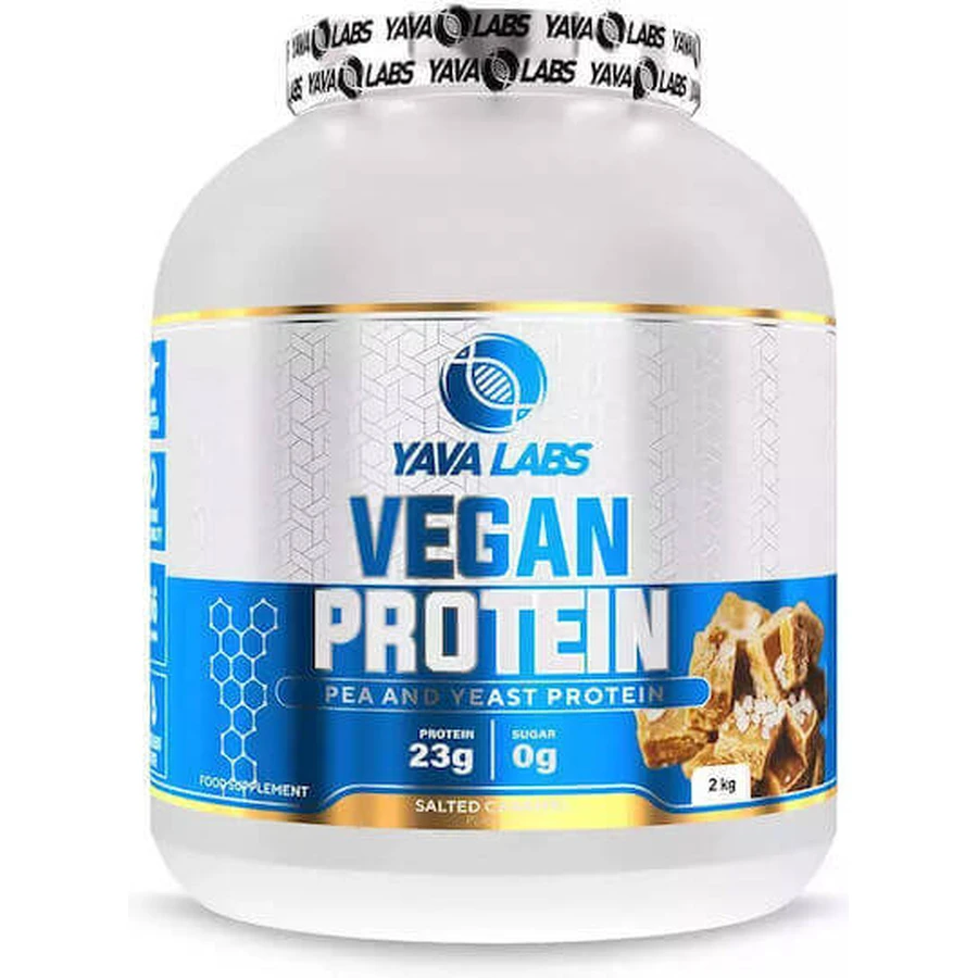 Yava Labs Веганский безлактозный протеин со вкусом соленой карамели 2 кг: цены и характеристики